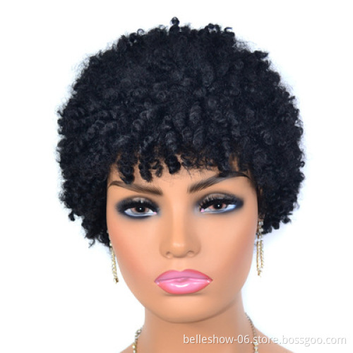 Xin Si kinky straight vendor weavons and braided extension smiling mannequin display synthetic ombre short curly wigs